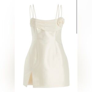 Rachel Gilbert Sawyer Silk-Wool Mini Dress